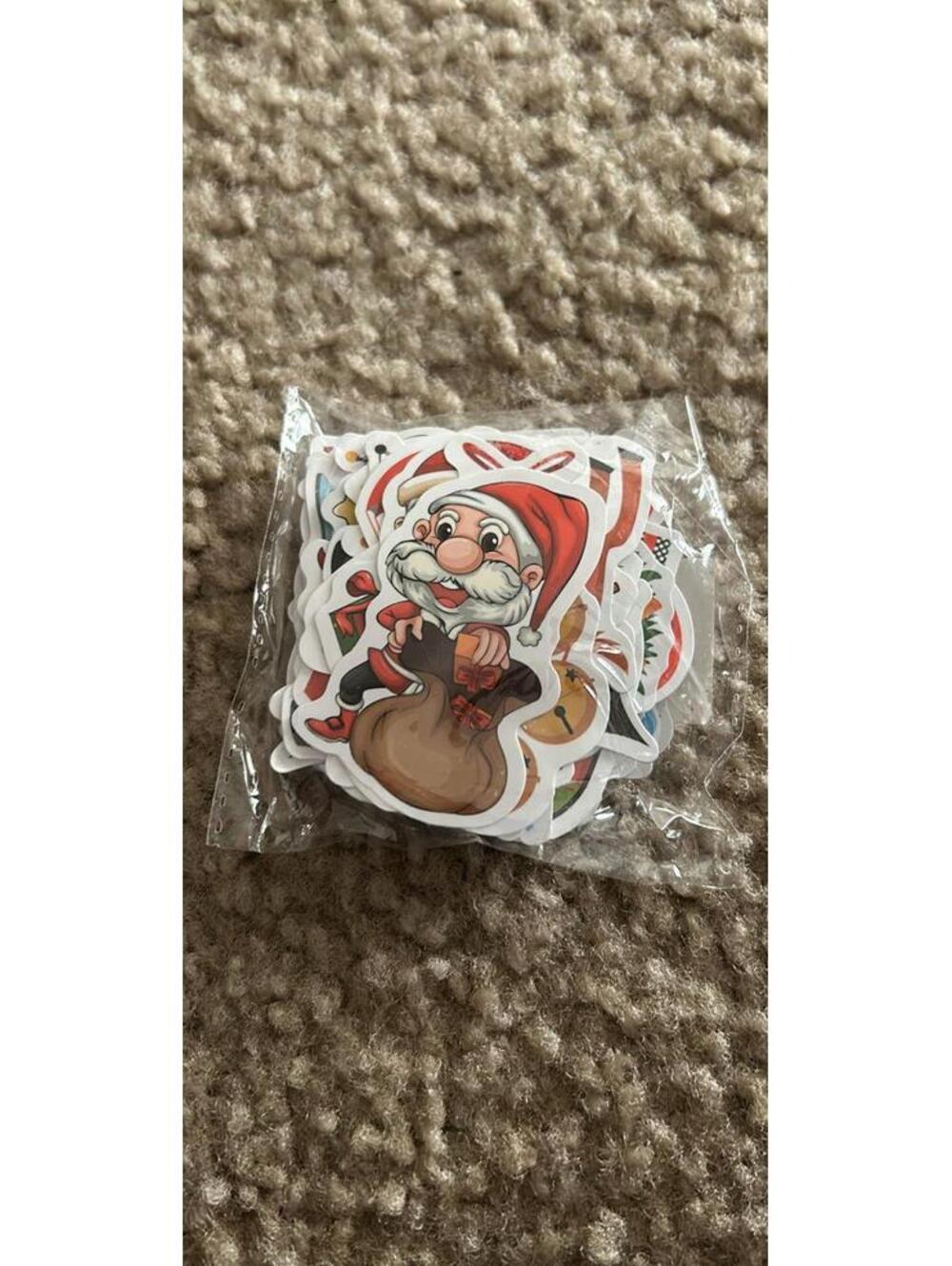 E233 Christmas sticker Lot As Shown Random Designs